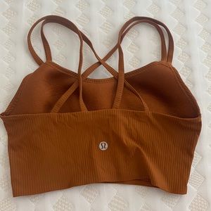 Lululemon Like a Cloud Ribbed Longline Bra
Light Support,butternut brown
